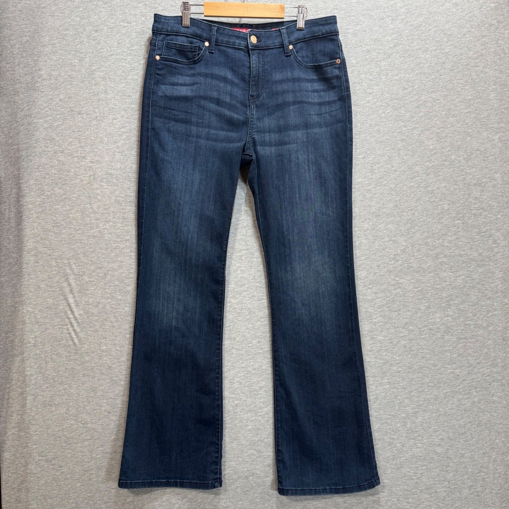 Guess Bootcut Jeans Womens 32 Dark Wash Blue Denim Flare Pants